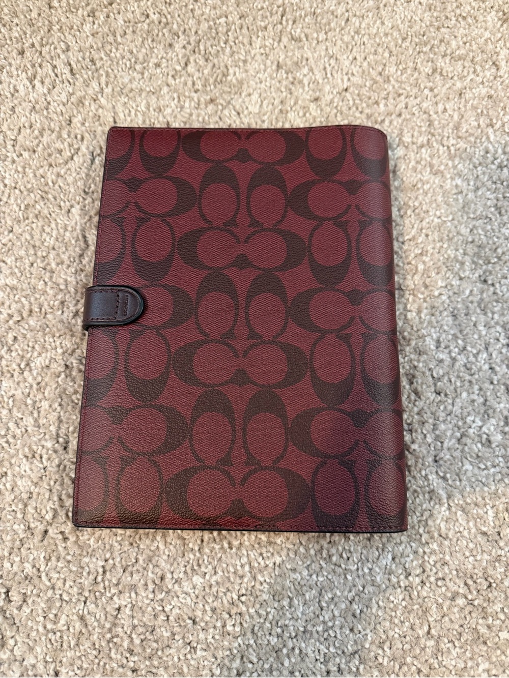 Coach Signature Canvas Notebook - Picture 2 of 5